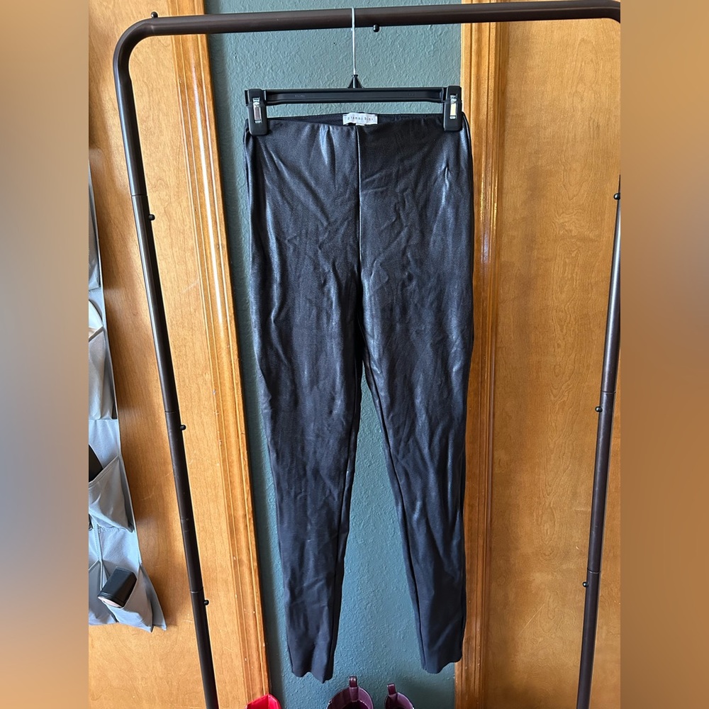Gianni Bini pleather style pull on leggings. Only worn once — perfect condition!